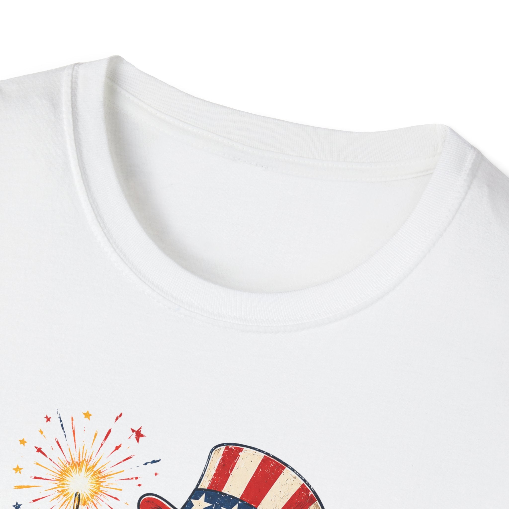 Fire Quacker T-Shirt – Patriotic Duck with Sparklers (Fourth of July Tee)