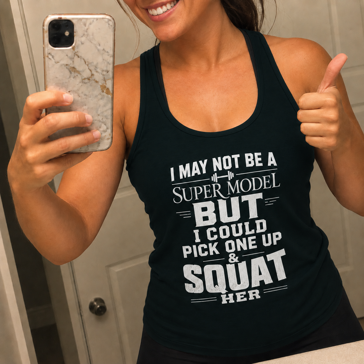 Funny Unisex Tank Top — I am not a supermodel
