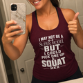 Funny Unisex Tank Top — I am not a supermodel