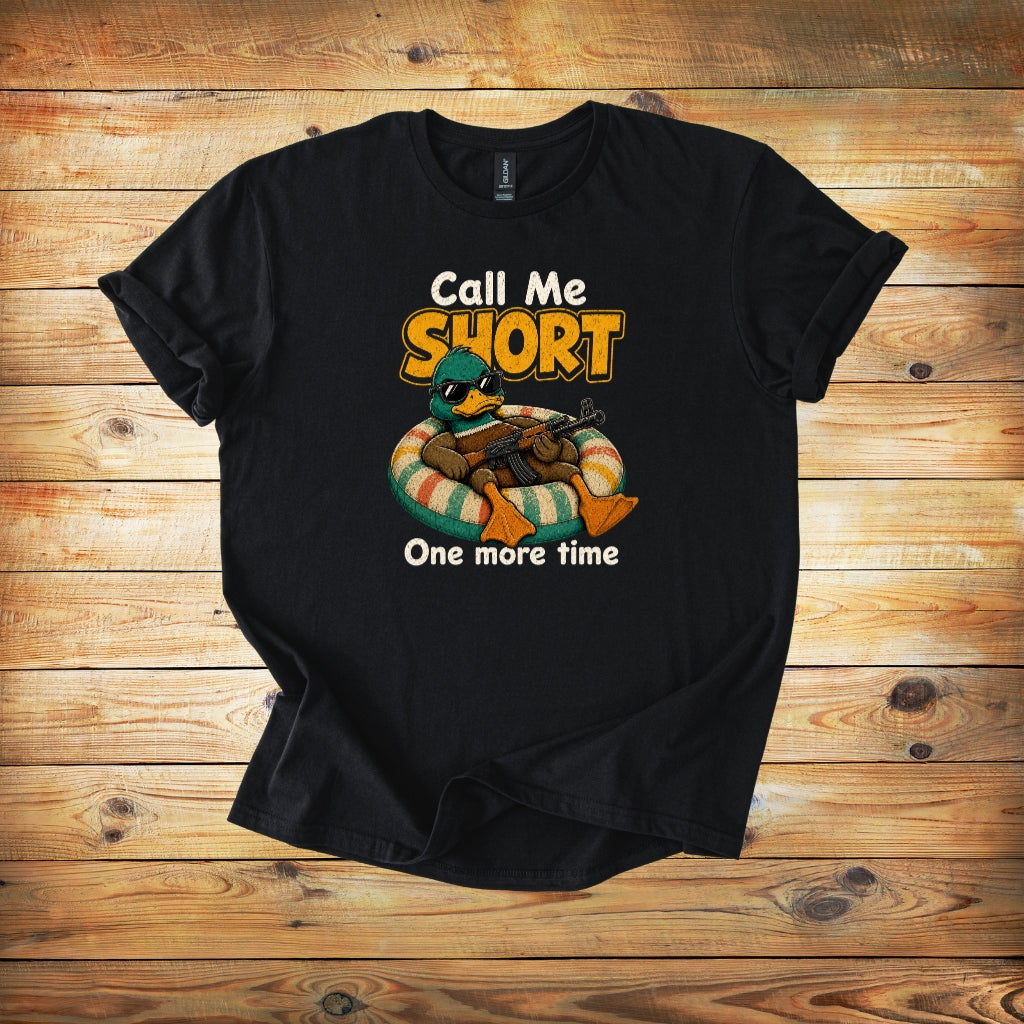 Call Me Short Duck T-Shirt — Funny Retro Graphic