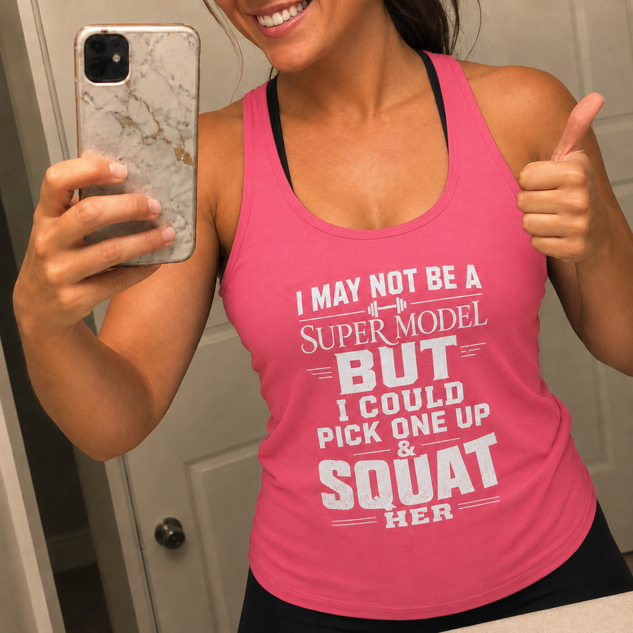 Funny Unisex Tank Top — I am not a supermodel