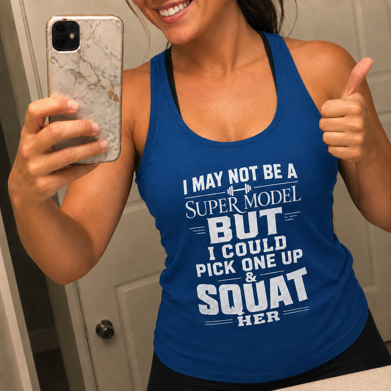 Funny Unisex Tank Top — I am not a supermodel